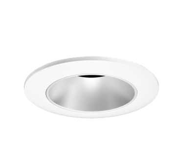 ELCO Lighting E2L10NF30H 2" Round Reflector Teak™ LED Light Engine , 10.5 To 12.5 Watts , 3000K , 850-1100lm , 28 Deg , Haze with White Trim Finish