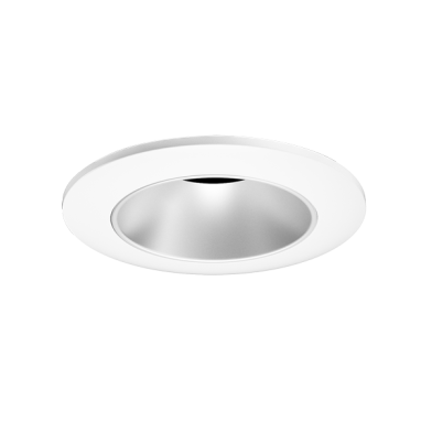 ELCO Lighting E2L10WFSDH 2" Round Reflector Teak™ LED Light Engine , 10.5 To 12.5 Watts , Sunset , 800-1000lm , 60 Deg , Haze with White Trim Finish