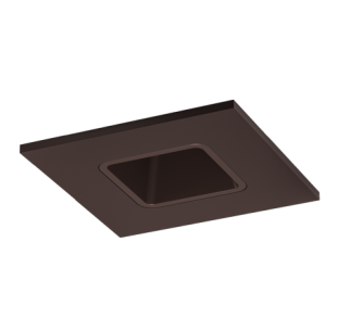 ELCO Lighting E2L13FSDBZ 10.5-12.5W, Sunset, 800-1000lm, 38 Deg 2" Square Reflector Teak™ LED Light Engine All Bronze Finish
