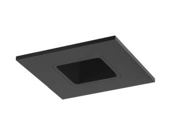 ELCO Lighting E2L13NF30B 10.5-12.5W, 3000K, 850-1100lm, 28 Deg 2" Square Reflector Teak™ LED Light Engine All Black Finish