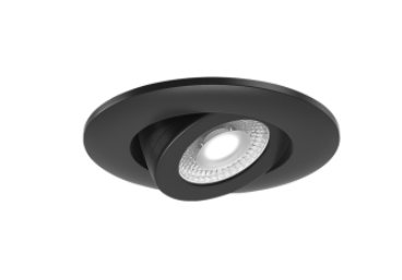 Elco Lighting E2L18NF30B 2" Round Adjustable Teak™ LED Light Engine, 3000K CCT, Beam Angle 28° All Black Finish