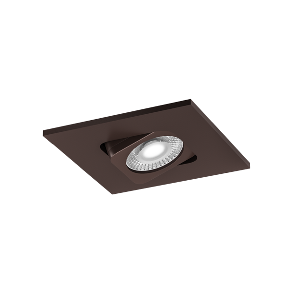 Elco Lighting E2L19NF30BZ 2" Square Adjustable Teak™ LED Light Engine - 3000K Color Temp. - Beam Angle 28º Degree - Bronze