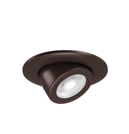 ELCO Lighting E2L97F40BZ 2" Round Pull-Down Teak™ LED Light Engine , 10.5 To 12.5 Watts , 4000K , 850-1100lm , 38 Deg , All Bronze Finish