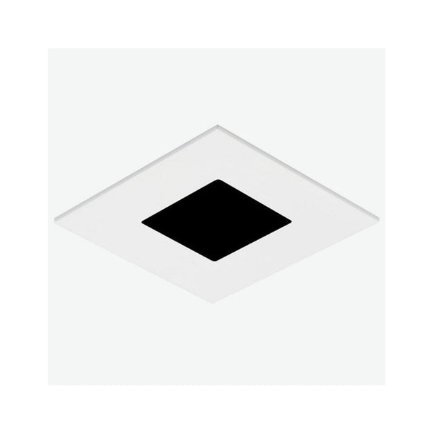 Visual Comfort Architectural E2SFF-HS Element 2" Square Flat Trim – Shower Aperture – Satin Nickel Finish – Flanged Ceiling Appearance