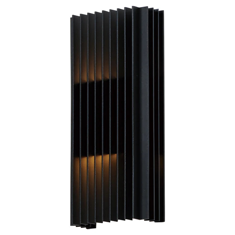 ET2 Contemporary Lighting E30116-BK 14" Rampart Large LED Outdoor Wall Sconce Light - Finish: Black