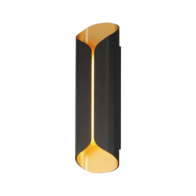 ET2 Contemporary Lighting E30156-BKGLD 20" Folio LED Outdoor Wall Mount Light - Finish: Black And White