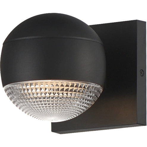 ET2 Contemporary Lighting E30163-126BK Modular LED 5 inch Black Outdoor Wall Mount