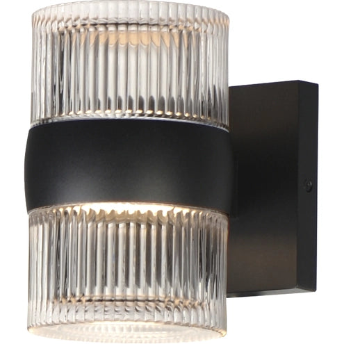 ET2 Contemporary Lighting E30166-144BK Modular LED 7.75 inch Black Outdoor Wall Mount