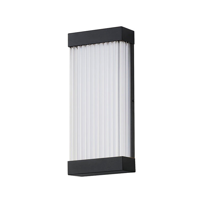ET2 Contemporary Lighting E30232-122BK Acropolis 18" 1-Light LED Outdoor Wall Sconce Light - Color Temperature: 3000K - Finish: Black