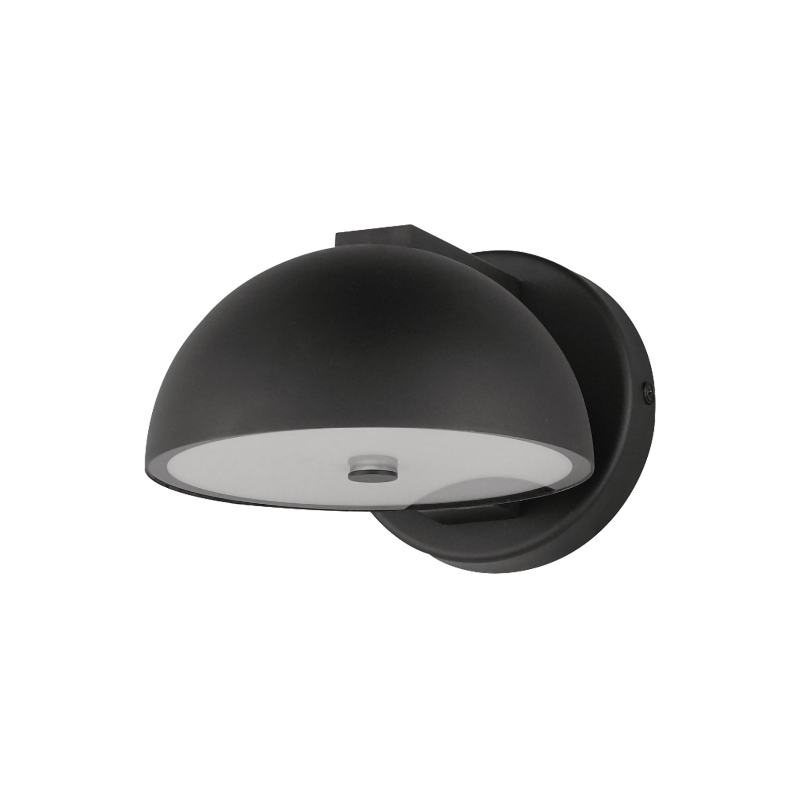 ET2 Contemporary Lighting E30244-BK Cauldron 7" LED Outdoor Wall Sconce Light - Color Temperature: 3000K - Finish: Black
