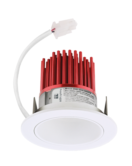 ELCO Lighting E310C1035W 3" LED Light Engine with Reflector Trim, 1000lm , 3500K, All White Finish