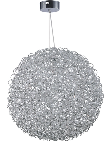 ET2 Contemporary Lighting E32576-PC Dazed LED 31.5 inch Single Pendant Ceiling Light, Polished Chrome Finish
