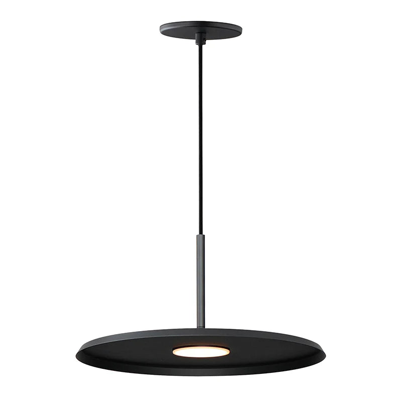 ET2 Contemporary Lighting E34001-BK 14" Berliner 1-Light LED Pendant Ceiling Light - Color Temperature: 3000K - Finish: Black