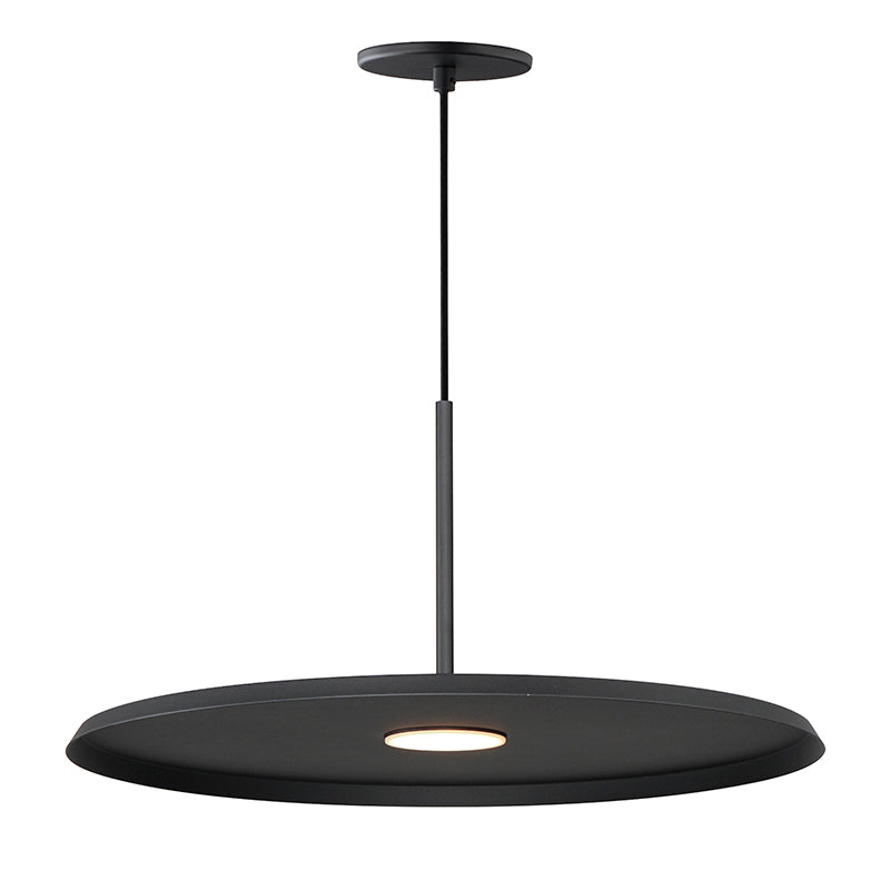 ET2 Contemporary Lighting E34002-BK 20" Berliner 1-Light LED Pendant Ceiling Light - Color Temperature: 3000K/3500K/4000K - Finish: Black