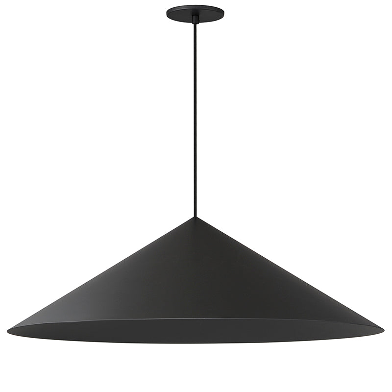 ET2 Contemporary Lighting E34503-BK 30" Pitch 1-Light LED Pendant Ceiling Light - Color Temperature: 3000K - Finish: Black