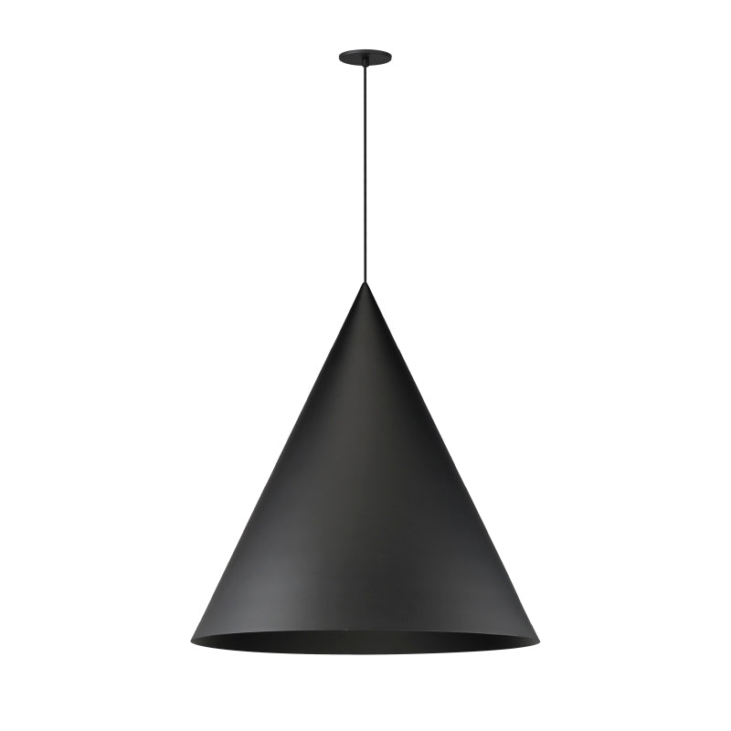 ET2 Contemporary Lighting E34506-BK 30" Pitch 1-Light LED Pendant Ceiling Light - Color Temperature: 3000K - Finish: Black