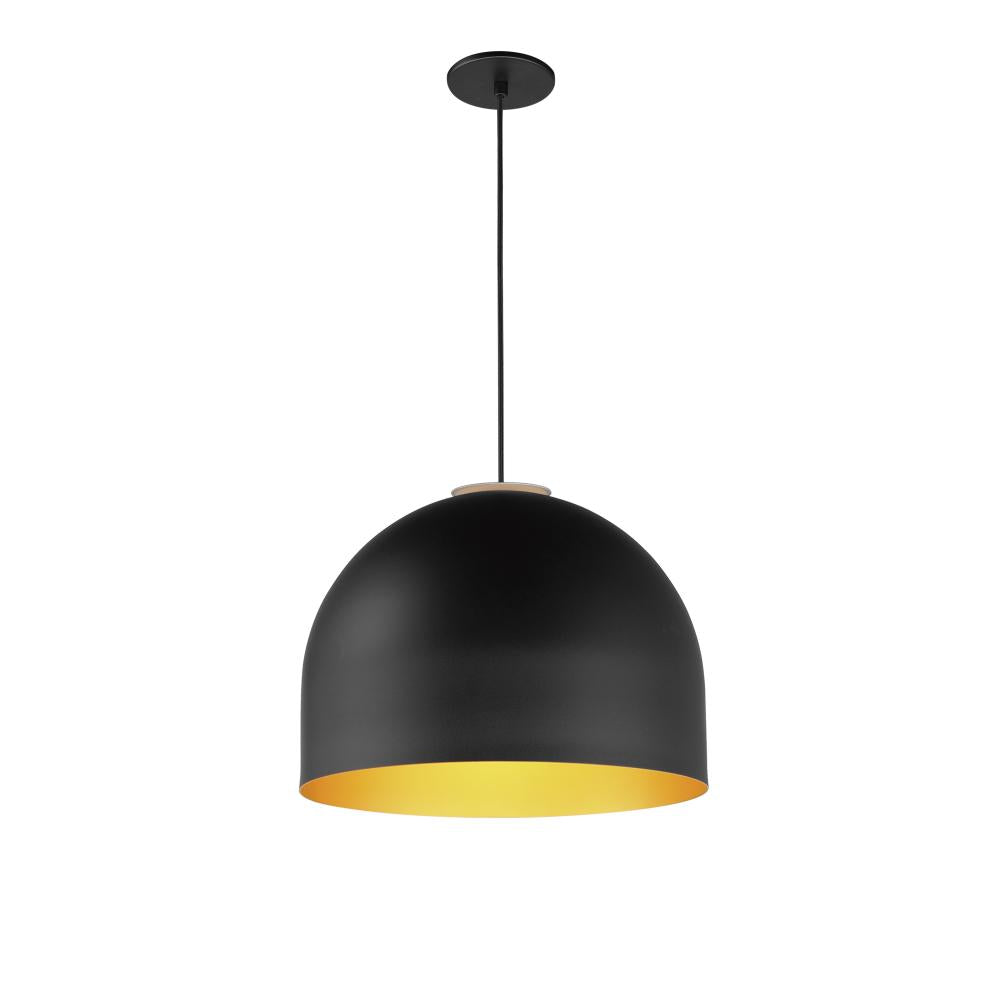 ET2 Contemporary Lighting E34604-54BKGLD 16" Foster LED Pendant Ceiling Light - Finish: Black And Gold