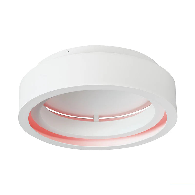 ET2 Contemporary Lighting E35100-MW 18" iCorona WiZ LED Flush Mount Ceiling Light - Finish: White