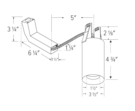 Elco Lighting E36DMFB-0930 3″ Koto Sylo™ Direct Mount, Color Temperature 3000K, Lumens 950 lm, Beam Angle 38°, All Black