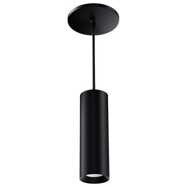 Elco Lighting E36PB-0930-W 3" Koto Sylo™ LED Pendant, 10.5W, 950 Lumens, 3000K, 95+ CRI, 60º Beam Angle, Triac / ELV Dimmable, Damp Rated, Black Finish