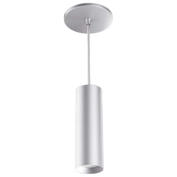 Elco Lighting E36PS-09SD-W-12 3" LED Pendant 950 Lumens Sunset, Dim to Warm 120V 60° Beam Silver 12" Stem
