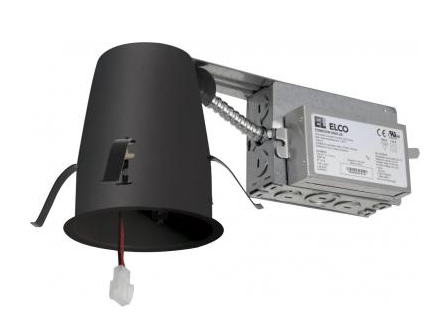 Elco Lighting E3LRC08ICAD2 3" IC Airtight Remodel Housing with Driver, Lumens 850, Dimming 120/277V Triac/ELV/0-10V, Generation 2