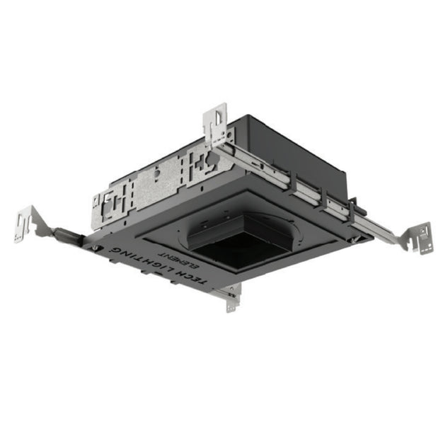 Visual Comfort Architectural E3RFF-LOWD4ASH Element E3R 3" Round Shallow Adjustable Downlight – 12W – Warm Dim 3000K-1800K – 1124 Lumens – 90 CRI – 40° Beam – Flanged Appearance