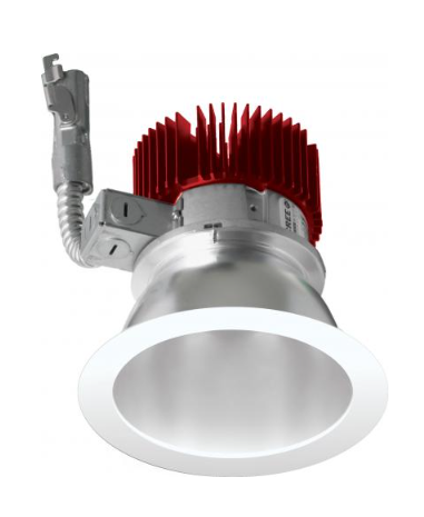 Elco Lighting E410L16SDW-N 4" Reflector LED Light Engine Trims, Wattage 18W, Color Temperature Sunset, Lumens 1600 lm, Beam Angle 24°, Dimming 0-10V/Triac/ELV (1% Dimming), All White