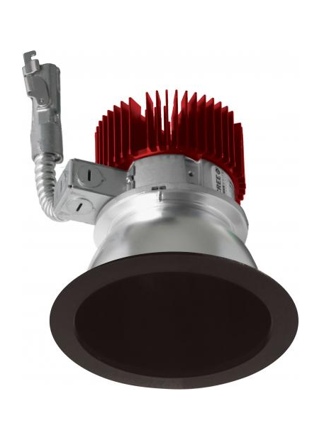 ELCO Lighting E410L20SDB 4" Reflector LED Light Engine Trims 21.6W, 2000lm , SunsetK, All Black Finish
