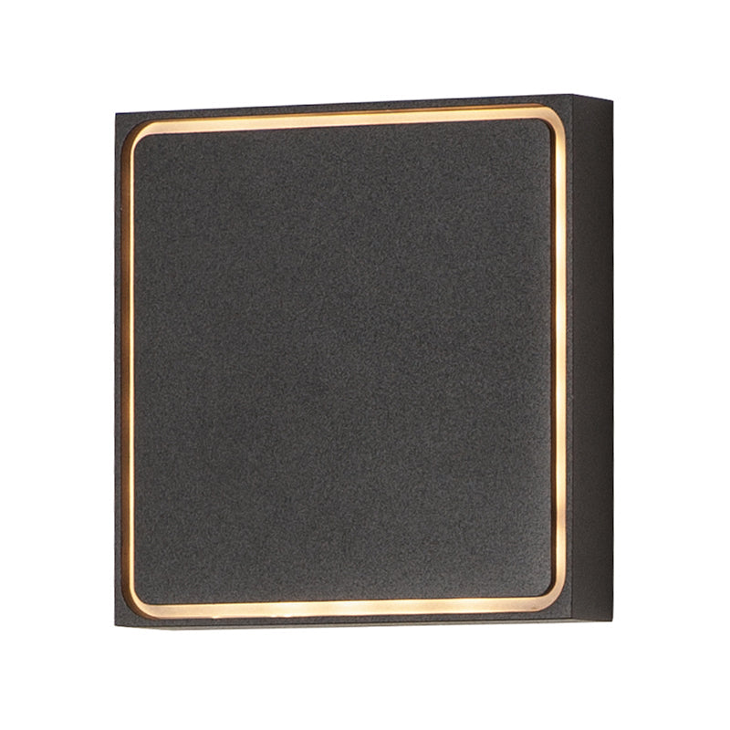 ET2 Contemporary Lighting E41329-BK Alumilux Outline 1-Light LED Outdoor Wall Sconce Light - Color Temperature: 3000K - Finish: Black
