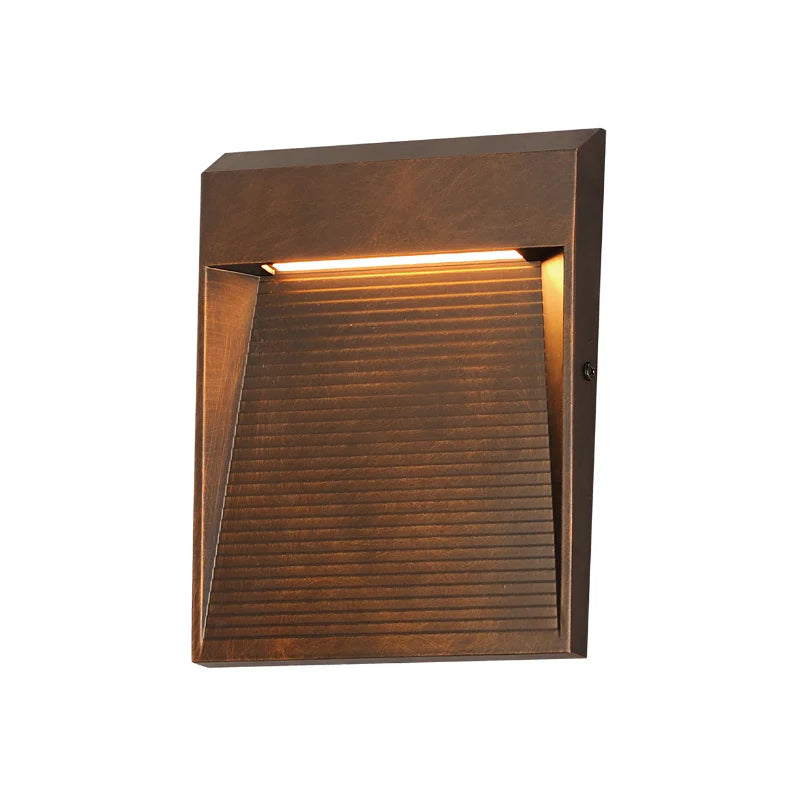 ET2 Contemporary Lighting E41556-ANB 10" Steppes LED Outdoor Wall Sconce Light - Finish: Antique Bronze