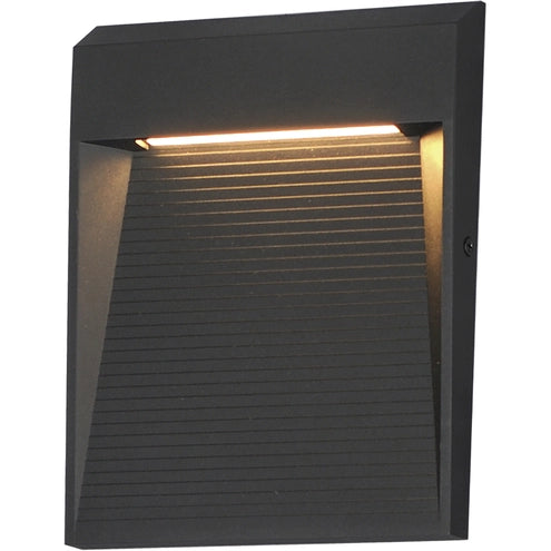 ET2 Contemporary Lighting E41556-BK Steppes LED 9.5 inch Black Outdoor Wall Mount Light