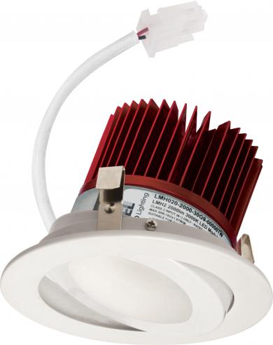 Elco Lighting E418C0827W2-S 4" LED Light Engine With Adjustable Trim, 850 lm, CCT 2700K, Gen 2, Beam Angle 15 Degree, All White