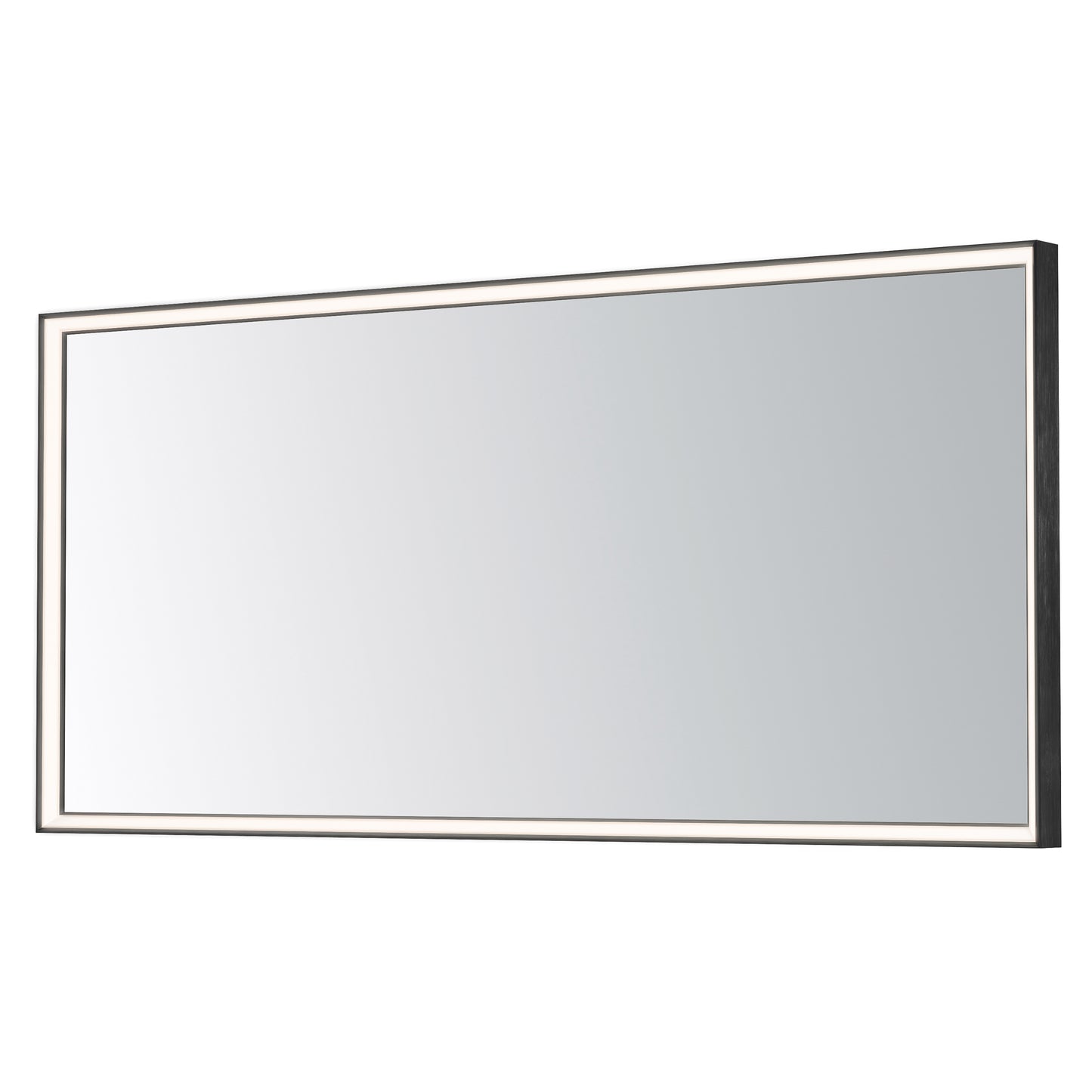 ET2 Contemporary Lighting E42064-BBK Bevel 60"x28" LED Mirror Light - Color Temperature: 3000K-4000K - Finish: Brushed Black