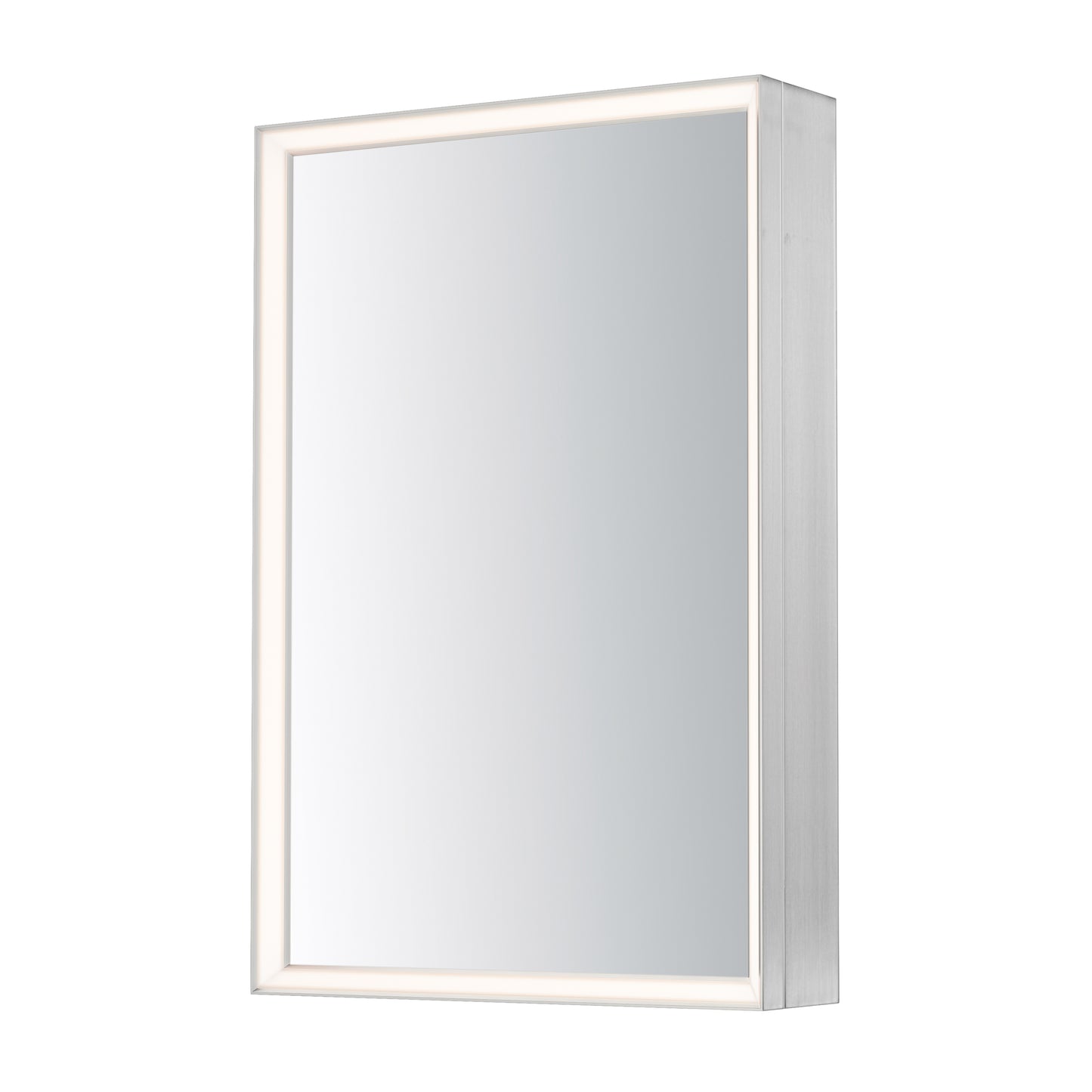 ET2 Contemporary Lighting E42065-SN Bevel 24" x 36" Medicine Cabinet LED Mirror Light - Color Temperature: 3000K - Finish: Satin Nickel