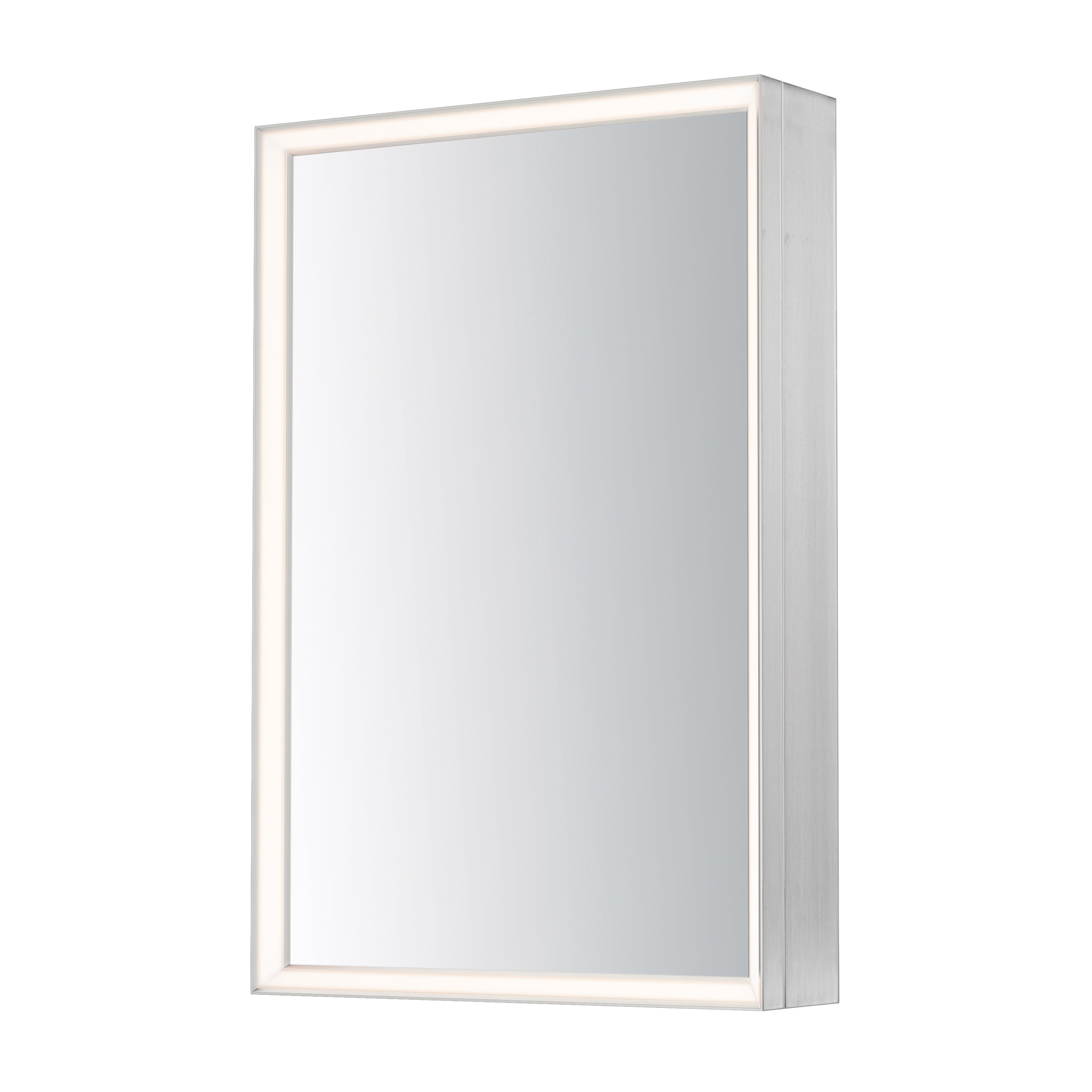 ET2 Contemporary Lighting E42065-SN Bevel 24" x 36" Medicine Cabinet LED Mirror Light - Color Temperature: 3000K - Finish: Satin Nickel