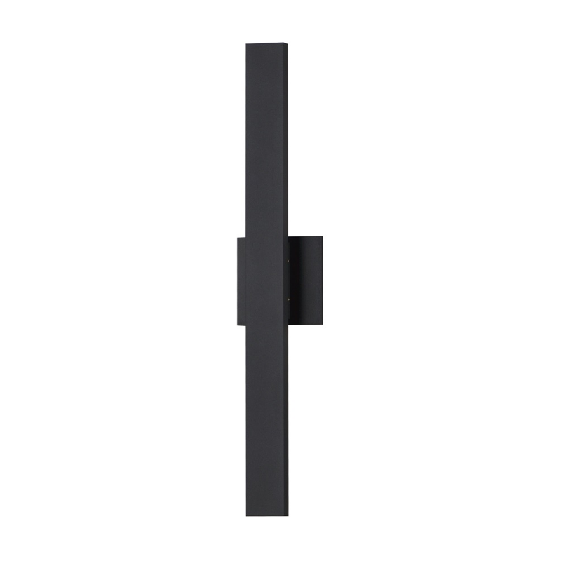 ET2 Contemporary Lighting E42342-BK Alumilux 24" 2-Light Line Tall LED Outdoor Wall Sconce Light - Color Temperature: 5CCT Selectable - Finish: Black