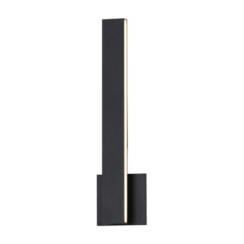 ET2 Contemporary Lighting E42361-BK Alumilux 18" 2-Light Sideline Tall LED Outdoor Wall Sconce Light - Color Temperature: 3000K - Finish: Black