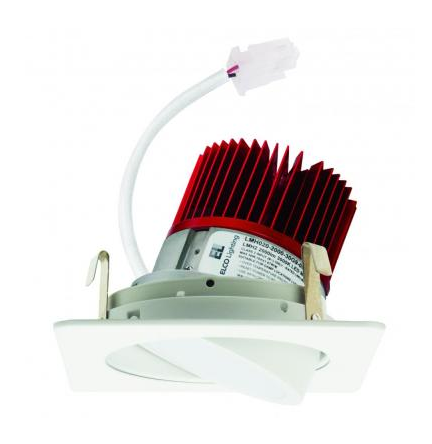 ELCO Lighting E428C1630W 4" Square Adjustable Light Engine 18W, 1600lm , 3000K, All White Finish