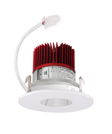 ELCO Lighting E429C1230W 4" LED Light Engine with Pinhole Trim 12.88W, 1250lm , 3000K, All White Finish