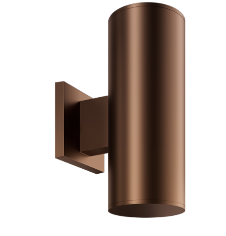 Elco Lighting E42ABZ07-0730 Koto Sylo 4" LED Wall Mount, Up and Down Light, 750 Lumens Up/750 Lumens Down, Color Temperature 3000K, Bronze