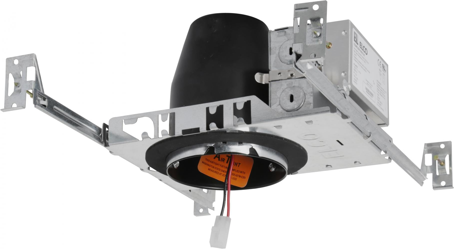 Elco Lighting E4LC12D2-EM2 4" Cedar System Non-IC New Construction Housing w/Driver – 1250 lm – Triac/ELV/0-10V Dimmable – 120/277V