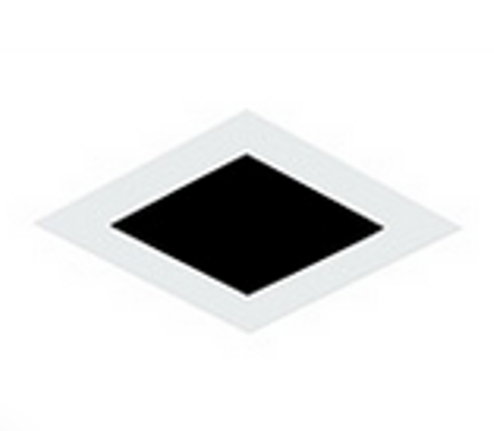 Visual Comfort Architectural E4SF25F-LS Element 4" Square Flat Trim Lensed Aperature W/ Flanged 2.1"-2.5" Ceiling Thickness, Satin Nickel Finish
