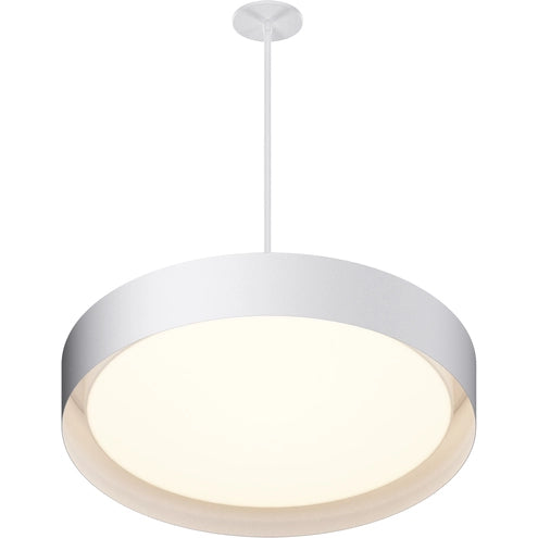 ET2 Contemporary Lighting E51015-WT Echo LED 24 inch White Single Pendant Ceiling Light