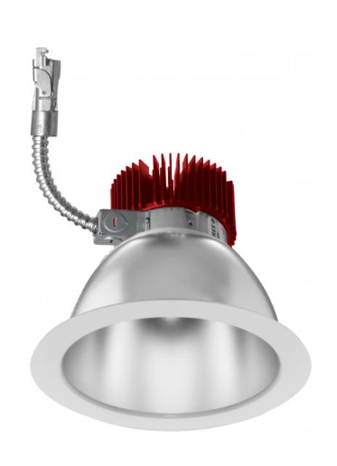 Elco Lighting E610L6050HW2 6" Reflector LED Light Engine Trims, Wattage 71.4W, Color Temperature 5000K, Lumens 6000 lm, Beam Angle 60°, Haze with White Trim