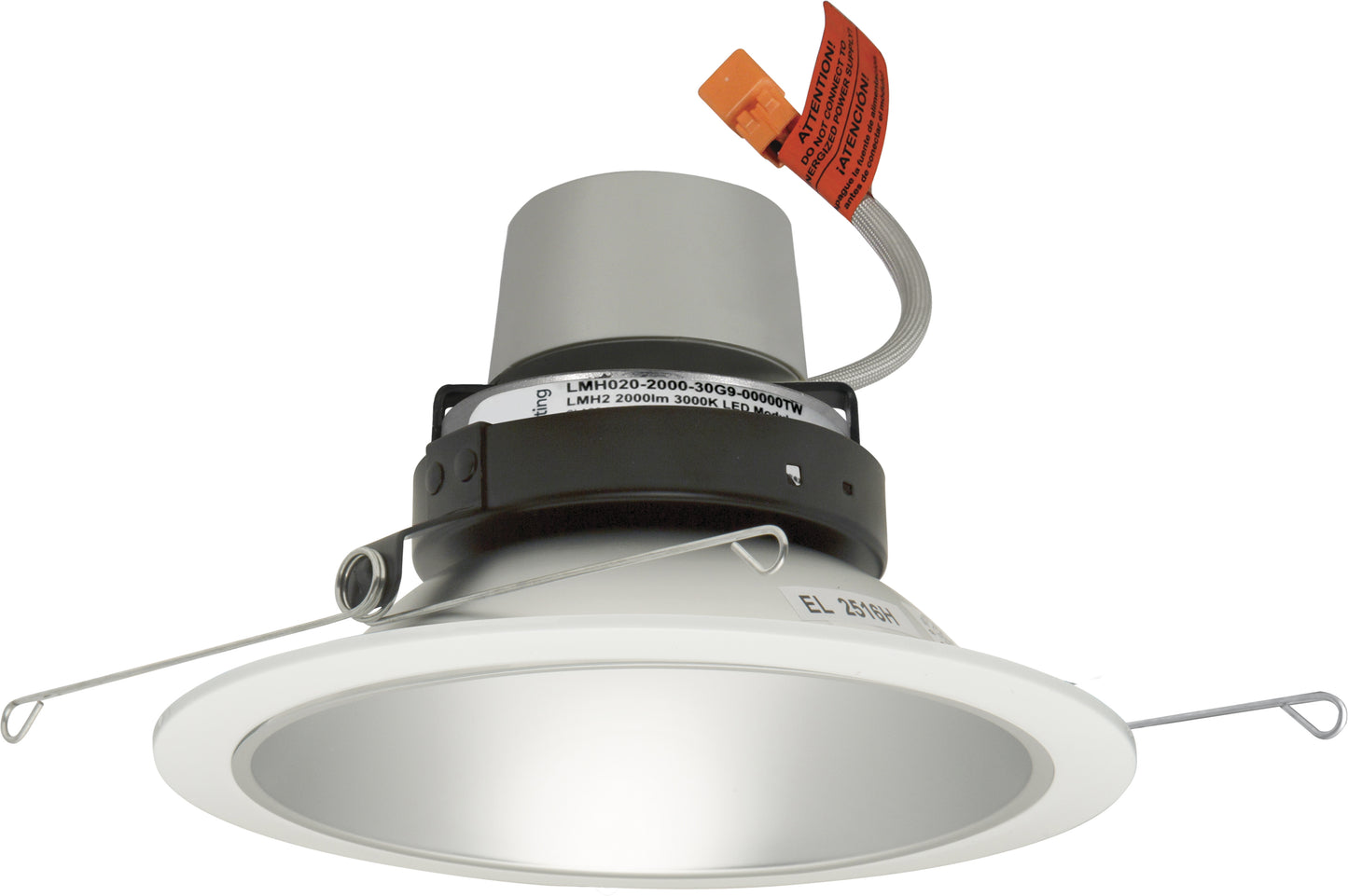 Elco Lighting E610R12SDH-F 6" LED Module & Driver with Reflector Trim – 15.7W – 1250 lm – Sunset – 38° Beam – Dimmable – Wet Location