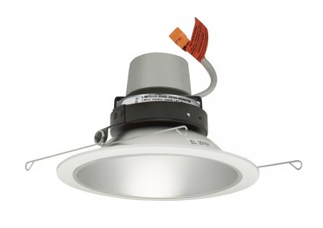 Elco Lighting E610R0827H-F 6" LED Module & Driver with Reflector Trim, Wattage 11.4W, Color Temperature 2700K, Lumens 850 lm, Dimming Triac/ELV, Voltage 120V, Beam Angle 38°, Haze with White Trim