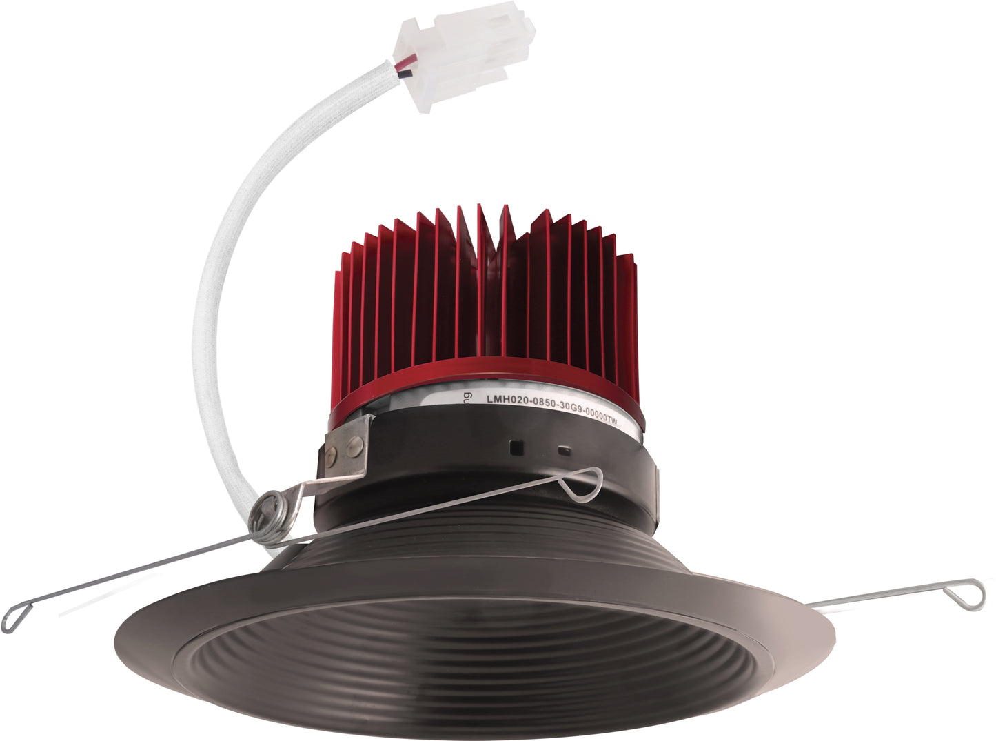 Elco Lighting E614C0830BB2 6" LED Light Engine with Baffle Trim, 850 lm, 3000K CCT, Gen 2, Beam Angle 60 Degree, All Black Finish