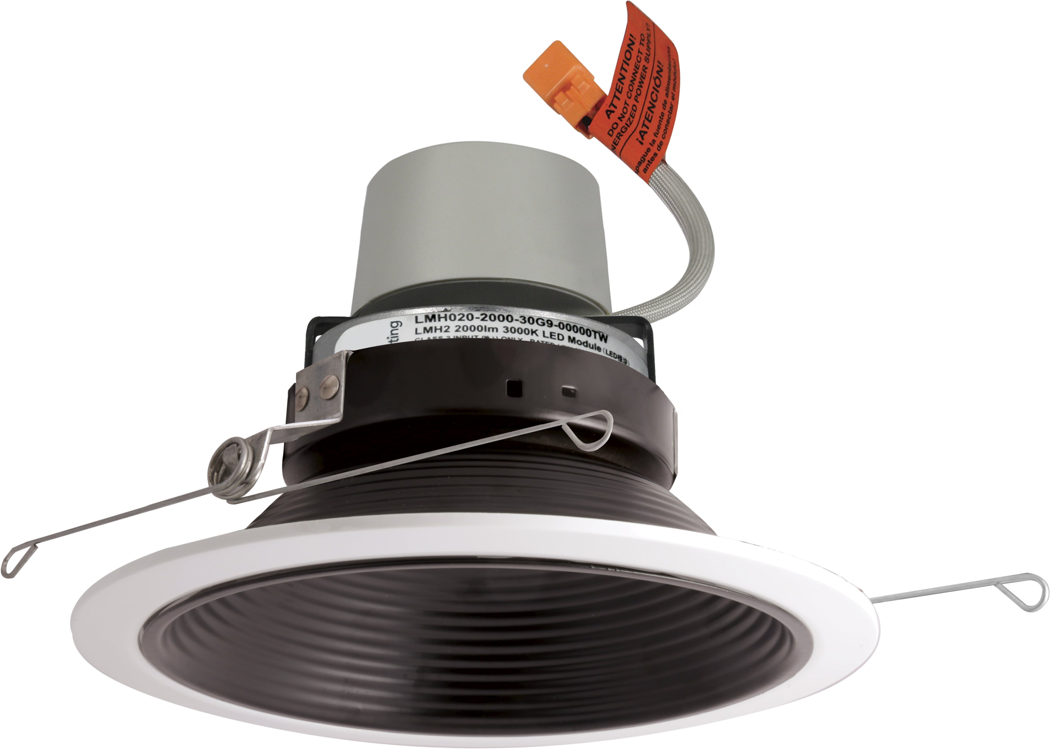 Elco Lighting E614R1235B 6" LED Module & Driver with Baffle Trim - 15.7W - 3500K - 1250 lm - Triac/ELV - Black with White Trim