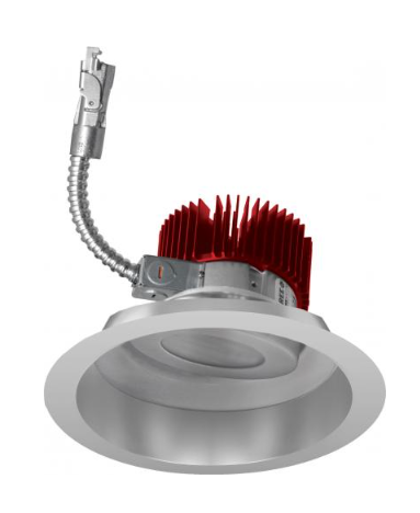 Elco Lighting E618L2035H2 6" LED Light Engine with Adjustable Trim, Wattage 21.6W, Color Temperature 3500K, Lumens 2000 lm, Beam Angle 60°, All Haze (Semi-Specular)